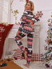 Christmas Printed Slim Fit Jumpsuit by My Store
