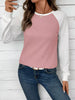Waffle Knit Raglan Sleeve T-Shirt by Wild and Free Boutique