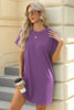 Short Sleeve Mini Dress with Pockets Casual & Stylish Everyday Wear by Stevvex