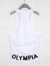 Men's Plus Size Letter Graphic Wide Strap Tank