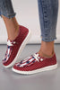 Racing Red Polka Dot Stars and Stripes Independent Day Casual Shoes by Wild and Free Boutique