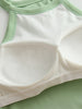 Ribbed Grecian Neck Cropped Tank with Chest Pads