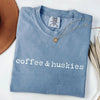 Coffee & Huskies T-Shirt by EnjoyMyDesign LLC