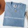 Coffee & Labradors T-Shirt by EnjoyMyDesign LLC