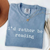 I'd Rather Be Reading - Funny Bookworm T-Shirt by EnjoyMyDesign LLC