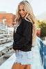 Letter Graphic Round Neck Long Sleeve Sweatshirt by Wild and Free Boutique