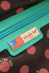 Nicole Lee USA Structured Tote Bag Monogram Print Pattern