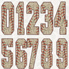 Camo Baseball Numbers Graphic Tee by Anchored Grace Boutique