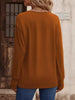 V-Neck Long Sleeve T-Shirt by Simply Love