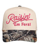 Raisin Em Feral Embroidered Cap by Anchored Grace Boutique