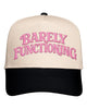 Barely Functioning Embroidered Cap by Anchored Grace Boutique
