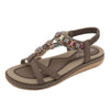 Rivet Decor Open Toe Flats Sandals
