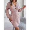 Women’s Cable Knit Sweater Dress by FitiqueFit