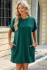 Short Sleeve Mini Dress with Pockets Casual & Stylish Everyday Wear by Stevvex