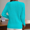 Women’s Textured Crew‑Neck Pullover Top by FitiqueFit