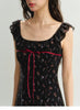 Women’s Sleeveless Floral Suspender Skirt by FitiqueFit