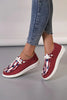 Racing Red Polka Dot Stars and Stripes Independent Day Casual Shoes by Wild and Free Boutique