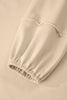 Beige Solid Color Raw Seam Patchwork Baggy Sweatshirt by Wild and Free Boutique