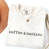 Coffee & Huskies T-Shirt by EnjoyMyDesign LLC
