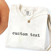 Custom Text T-Shirt - Personalized Comfort Colors Tee by EnjoyMyDesign LLC
