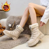 Women’s Fleece-Lined Chunky Sole Shoes – Warm Casual Winter Comfort Shoes by FitiqueFit