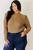 Basic Bae Full Size Ribbed Mock Neck Puff Sleeve T-Shirt