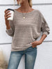 Relaxed Fit Ribbed Knit T-Shirt by Simply Love