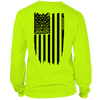 Molon Labe Ghost Flag - Long Sleeve Hi-Vis T-Shirt by Armed American Supply