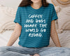 Coffee and Dogs Make the World Go Round Graphic Tee by Anchored Grace Boutique