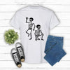 Subtle Skeletons Halloween T-Shirt - Funny Spooky Apparel by Dog Mom Hat