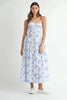 Sweetheart Neckline Floral Printed Midi Dress – Floral Midi Dress, Sweetheart Neckline Dress, Romantic Midi Dress, Feminine Floral Dress, Elegant Midi Dress by Stevvex