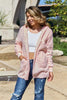 Women Full Size Teddy Hooded Jacket with Pockets Cozy Casual Jacket Comfortable Women Jacket by Stevvex