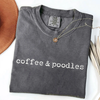 Coffee & Poodles T-Shirt by EnjoyMyDesign LLC