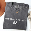 Napping For Two - Funny Pregnancy T-Shirt by EnjoyMyDesign LLC