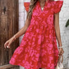 Women’s Floral A-Line Vacation Dress by FitiqueFit