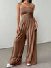 High-Waist Wide-Leg Pants & Tube Top Set – 6 Colors, S–2XL by FitiqueFit