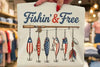 Fishin' & Free Graphic Tee by Anchored Grace Boutique