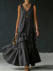 Women's Ice Silk Sleeveless Loose Maxi Dress – 6 Colors S–5XL by FitiqueFit