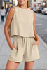 Women's Sleeveless Top & Wide-Leg Shorts Set – Retro Street Style by FitiqueFit