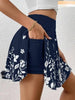 🌼 Women's Minimalist Floral Print High-Waisted Shorts with Pockets by FitiqueFit