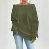 Plus Size Off Shoulder Pullover by FitiqueFit