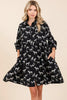 Zebra Print Button Down Shirt Mini Dress – Bold and Fashion-Forward Zebra Print Dress with Casual Button-Down Design by Stevvex