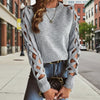 Women's Casual Long Sleeve Hollow Out Sweater by FitiqueFit