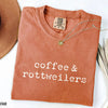 Coffee & Rottweilers T-Shirt by EnjoyMyDesign LLC