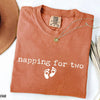 Napping For Two - Funny Pregnancy T-Shirt by EnjoyMyDesign LLC