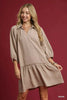 Umgee V-Neck Tiered Mini Dress by FitiqueFit