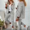 Women’s Plaid Two‑Piece Suit Set by FitiqueFit