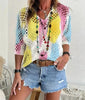 Women's Batwing-Sleeve Sweater – Hollowed-Out 3D Knitted Print Relaxed Fit by FitiqueFit