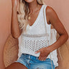 Women’s Solid Color Thin White Pullover Vest by FitiqueFit