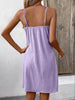 Elegant Textured V-Neck Sleeveless Mini Dress Chic Buttoned Summer Dress Classic Dress by Stevvex